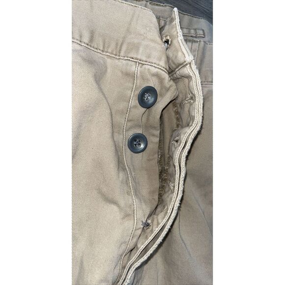 Ralph Lauren Pants Mens 40x30 Khaki Cargo Polo 67 Chino Vintage 90s DISTRESS Y2K - Picture 7 of 13